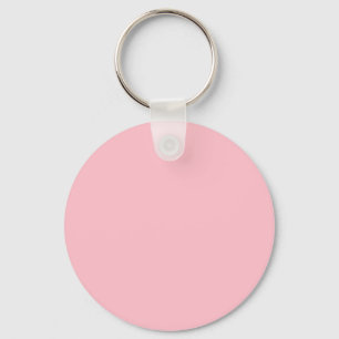 Porte-clés Couleur FFC0CB rose - Option pour ajouter un nom