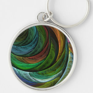 Porte-clés Couleur Gloire Moderne Art Abstrait Motif Élégant