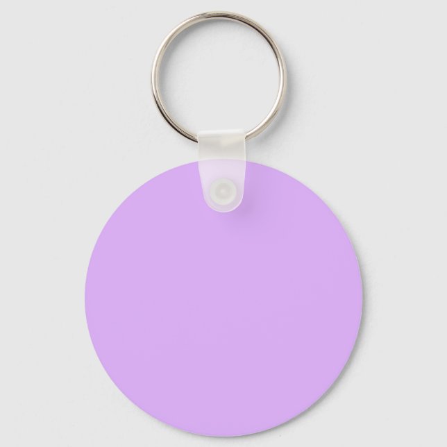 Porte-clés Couleur Mauve violet E0B0FF - Option pour ajouter  (Recto)
