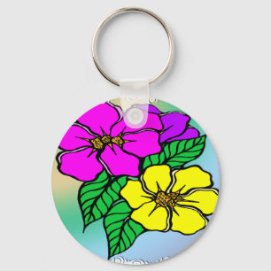 Porte-clés Couleur multi florale