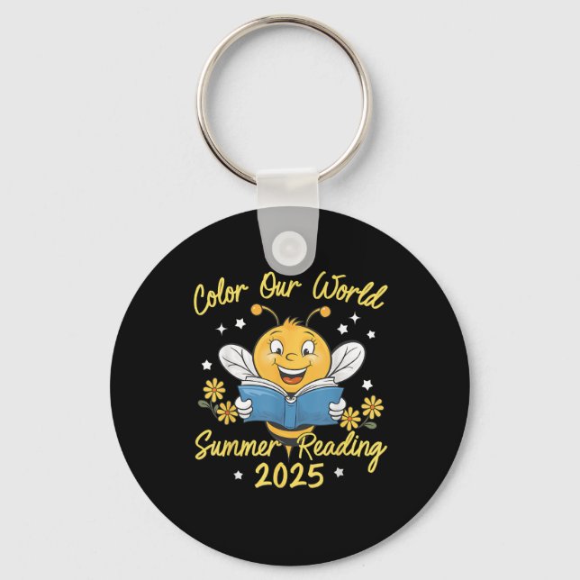 Porte-clés Couleur Notre Programme Mondial de Lecture Été 202 (Recto)