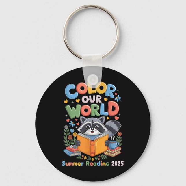 Porte-clés Couleur Notre Programme Mondial de Lecture Été 202 (Recto)