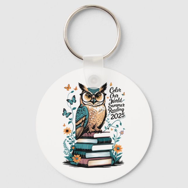 Porte-clés Couleur Notre Programme Mondial de Lecture Été 202 (Recto)