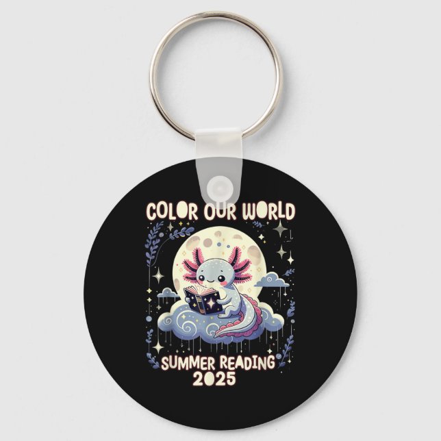 Porte-clés Couleur Notre Programme Mondial de Lecture Été 202 (Recto)
