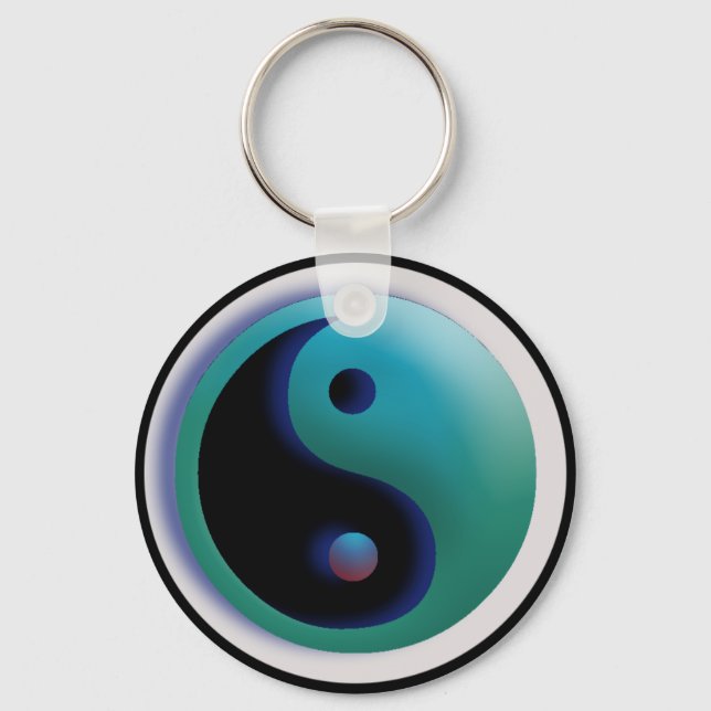 Porte-clés Couleur personnalisée YingYang Porte - clé (Recto)