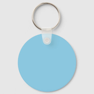 Porte-clés Couleur Sky Blue 87CEEB - Option pour ajouter un n