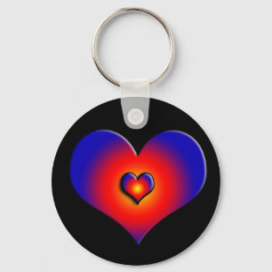 Porte-clés COULEURS COLORÉES, bleu rouge noir
