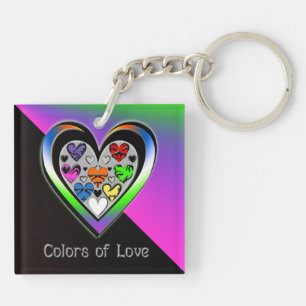 Porte-clés Couleurs d'amour
