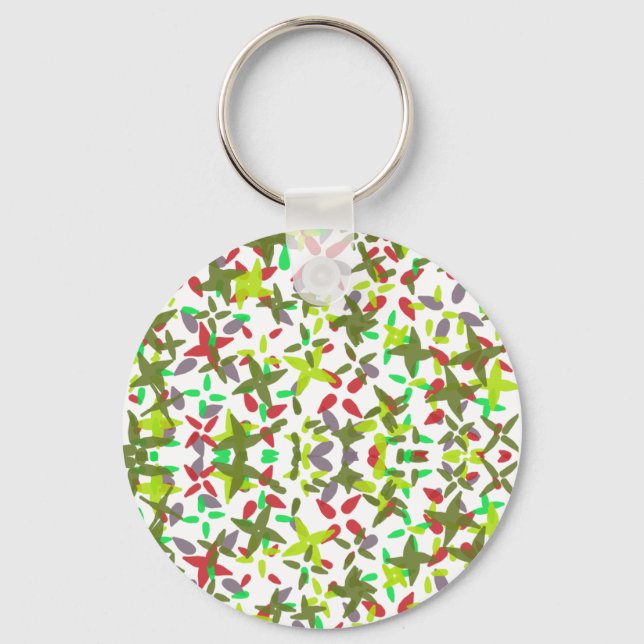 Porte-clés couleurs de Noël classiques (Recto)