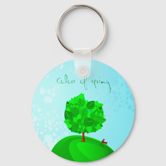 Porte-clés Couleurs du ressort, porte - clé (Recto)