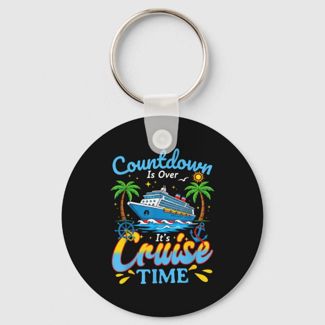 Porte-clés Countdown Is Over It's Cruise Time Men Women Coupl (Recto)
