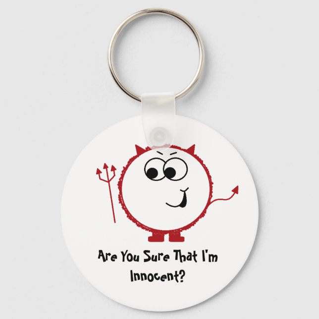 Porte-clés Coupable Diable Weeble Porte - clé (Recto)