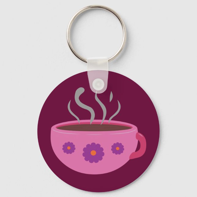 Porte-clés Coupe chaude de café (Recto)