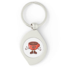 Coupe de café caricaturale amusante et amusante