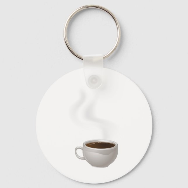 Porte-clés Coupe de café vapeur (Recto)