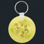 Porte-clés Coupe de concombre<br><div class="desc">Conception de tranches de concombre.</div>
