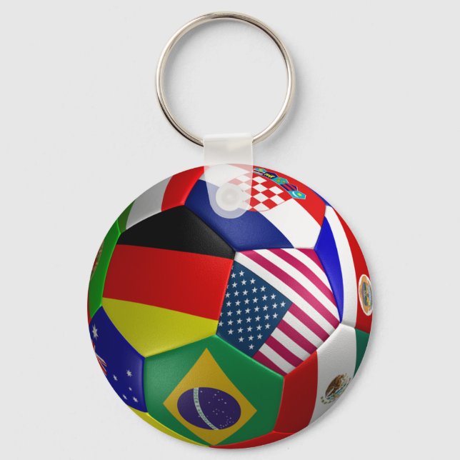 Porte-clés Coupe du monde de football football (Recto)