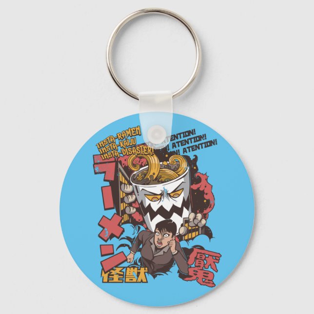 Porte-clés Coupe du Monstre de nouilles Ramen Éjaculation fil (Recto)