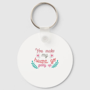 Porte-clés Couple Cadeau Vous Faites Mon Coeur Aller