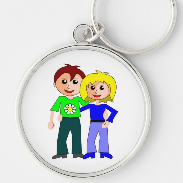 PORTE-CLÉS COUPLE CUTEST (Devant)