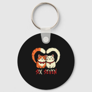 Porte-clés Couple de chat mignon Saint-Valentin Amour romanti