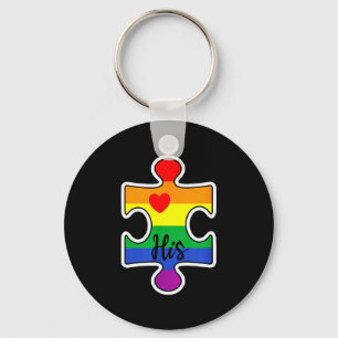 Porte-clés Couple de fierté LGBT correspondance Saint-Valenti