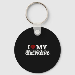 Porte-clés Couple Drôle Correspondant J'aime Ma Fille Chaude
