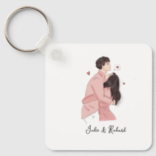 Porte-clés couple mignon