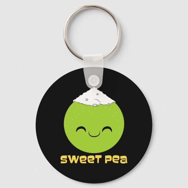 Porte-clés Couple Sweet Pea Performance de relation mignonne (Recto)