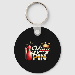 Porte-clés Couples Bowler League Bowler King Pin porter Cro