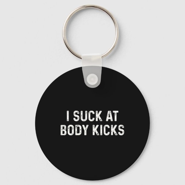 Porte-clés Coups de pied drôles de kickboxing Muay Thai  (Recto)