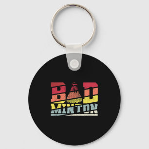Porte-clés Coups de raquette de badminton