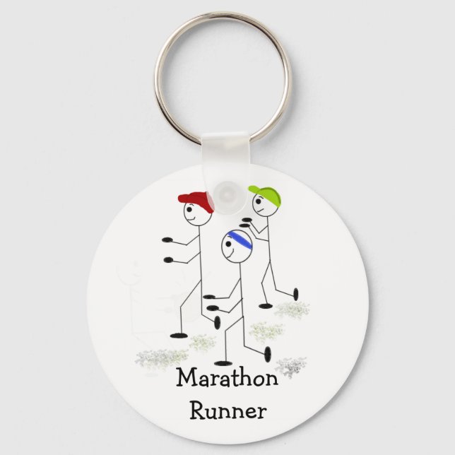 Porte-clés Coureurs de marathon (Recto)