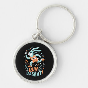 Porte-clés courir lapin marathon coureur lapin mignon