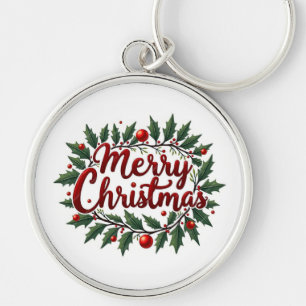 Porte-clés Couronne de Joyeux Noël
