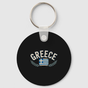 Porte-clés Couronne de laurier du drapeau grec Souvenir de vo