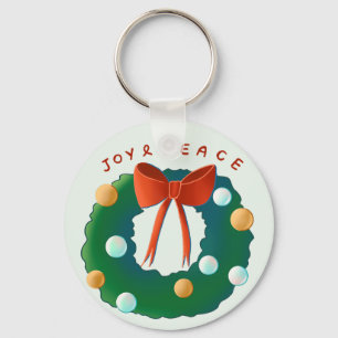 Porte-clés Couronne de Noël