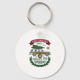 Porte-clés Couronne de pin de la voiture familiale de Noël