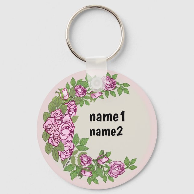 Porte-clés Couronne de roses  (Recto)