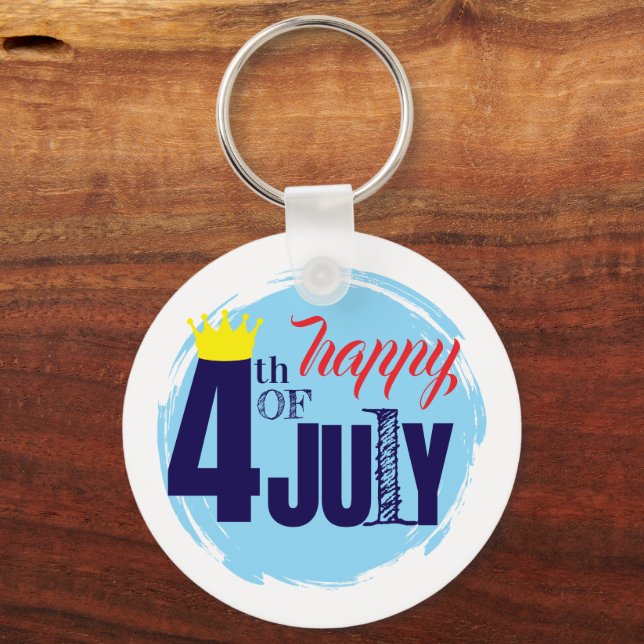 Porte-clés Couronné le 4 juillet (Recto)