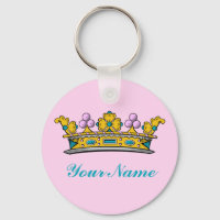 Couronne princière personnalisée en rose