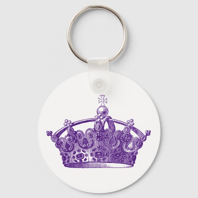 Porte-clés Couronne royale pourpre (Recto)