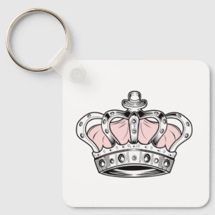 Porte-clés Couronne royale rose reine esthétique Princesse