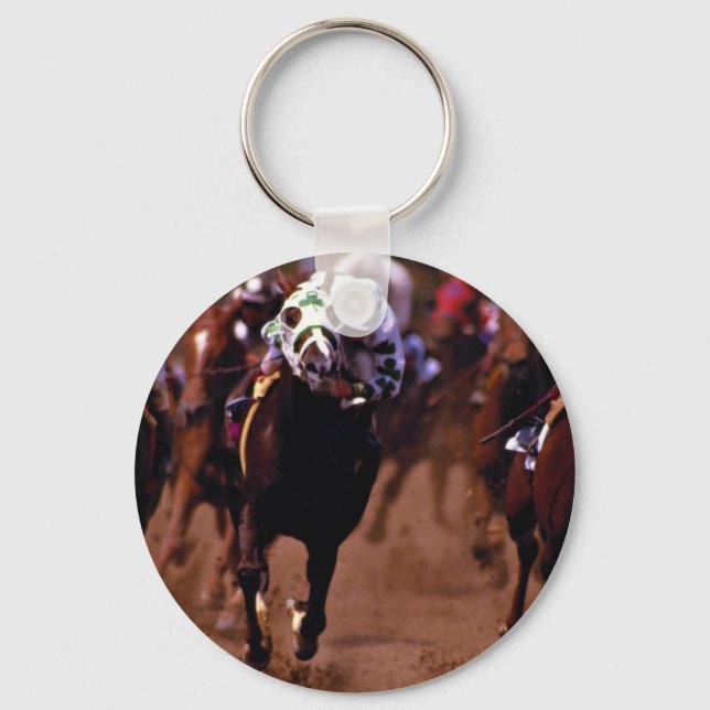 Porte-clés Course à cheval (Recto)