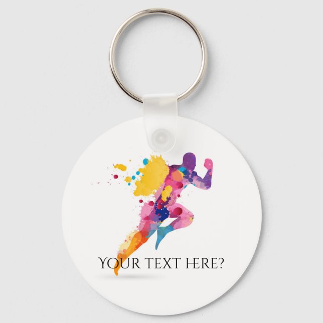 Porte-clés Course à pied Fitness  (Recto)