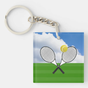 Porte-clés Court de tennis & RAQUETTES DE TENNIS