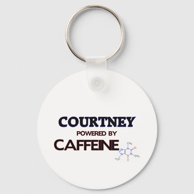 Porte-clés Courtney propulsé par la caféine (Recto)