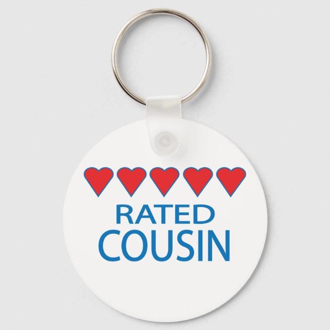 Porte-clés Cousin à cinq coeurs (Recto)