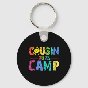 Porte-clés Cousin Camp 2025 Camping en plein air Vacances d'é