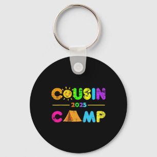 Porte-clés Cousin Camp 2025 Camping familial Vacances d'été C